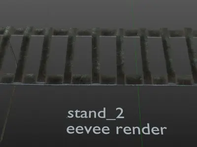 Metal-Welded Simple Workshop Stand Free low-poly 3D model