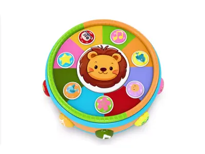 Kids Drum Toy 1 3D model
