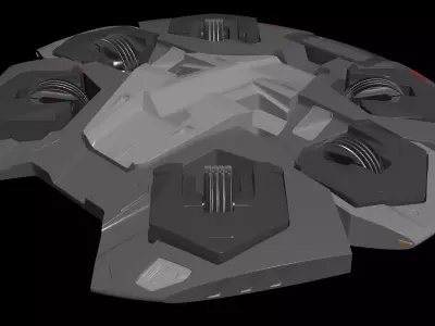 Discus Hexa Gyroscopicus - Concept Drone 3D model