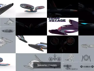 Spaceship 3D Model Pack