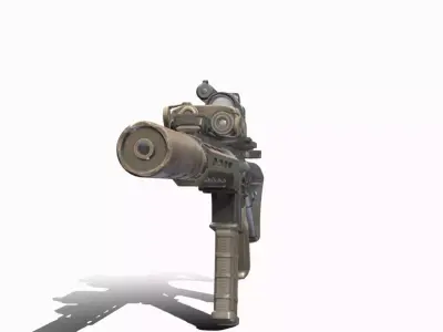 COLT M4A1 USASOC Low-poly 3D model