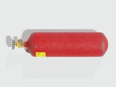 Balloon fire extinguisher 3D model