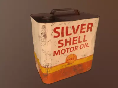 Oil Can Low-poly 3D model