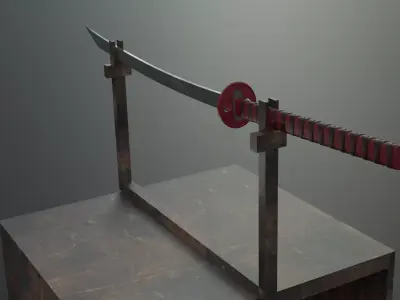 A katana 3d model 3D model