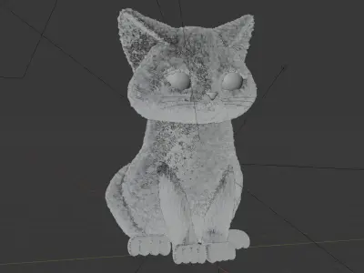 Cat sitting Free 3D model