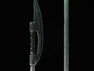 Nata-Naginata Mark III Low-poly 3D model