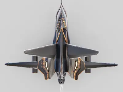 Space Ship Low-poly 3D model buy