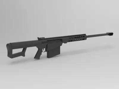 Barrett M82 rifle  3D model