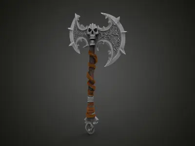 fantasy axe 3D print model