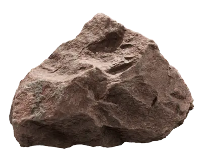  Peaked Dimpled Large Rock Boulder Model, Red  purchase