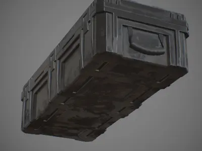 Storage Box Low-poly 3D model