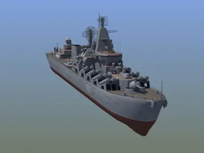Russian Missile Cruiser 3D model