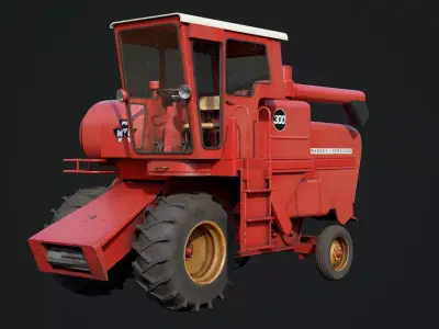 Massey Ferguson 300 combine 3D model