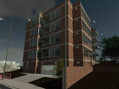 M40 Building - High-Quality Architectural Model Free 3D model