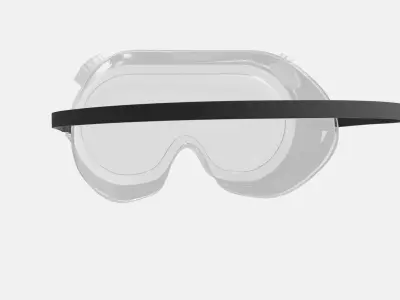 Safety Goggles Low-poly 3D model