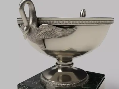Bird Trophy Low-poly 3D model
