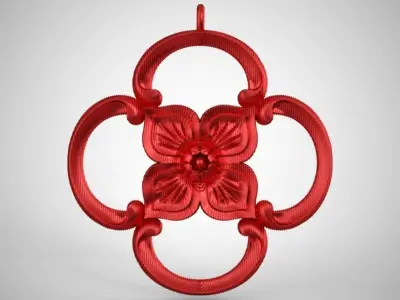 Clover Pendant 3D print model