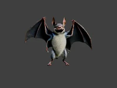 Bat Animal Low-poly 3D model purchase