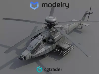 Attack Helicopter 3D model buy