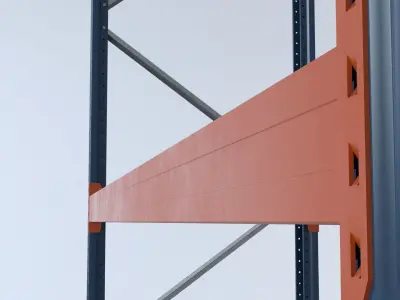 Pallet Rack Low-poly 3D model