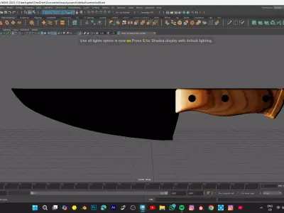 kitchen KNIFE MODEL Low-poly 3D model