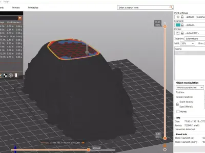Fiat 500 2008 STL Low Poly 3D Printable Car Model 3D print model