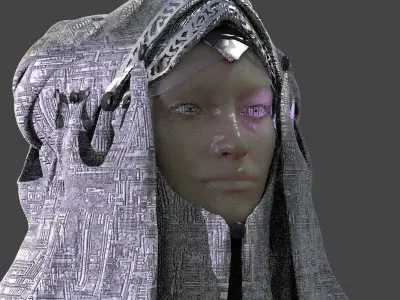 Ancient Alien Headdress 3 3D model