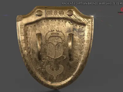 ANCIENT EGYPTIAN WAR SHIELD 3D MODEL Low-poly 3D model order