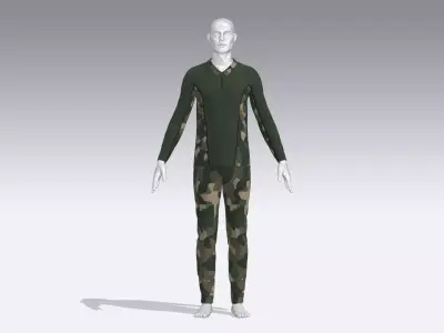 Soldier Uniform Low-poly 3D model buy