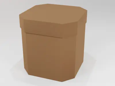 Cardboard Box 3D model