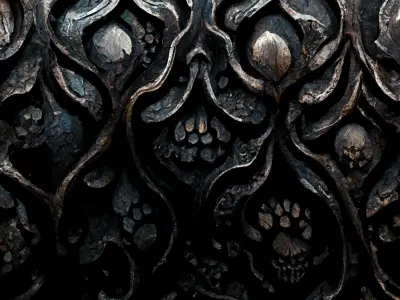 fantasy Medieval shield Low-poly 3D model