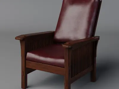 Morris Chair Low-poly 3D model