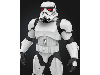 Elite Combat Trooper Low-poly 3D model