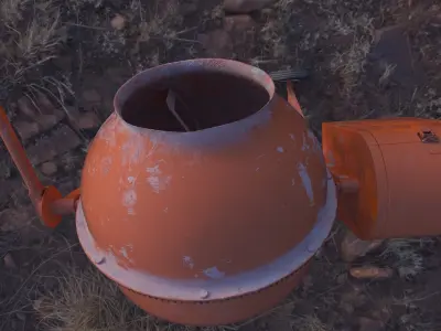 Concrete mixer 3D model get