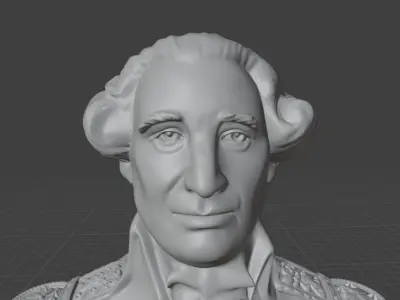 Friedrich Wilhelm von Steuben 3D print model