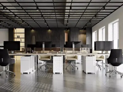 office interior 3D model 4