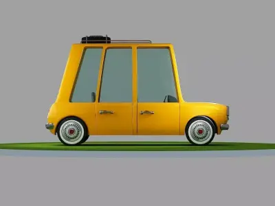 Cartoon Car 3D model 39