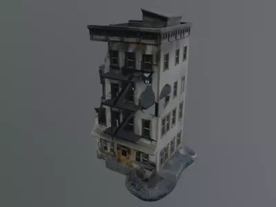 Ruined Buildings 3D model