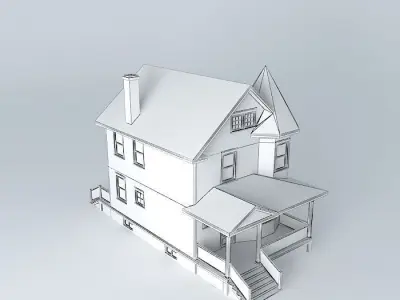 Victorian House Free 3D model purchase