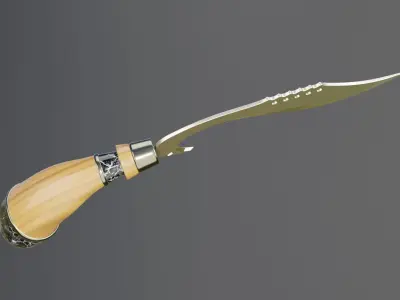 Kujang OBJ FBX 3D model