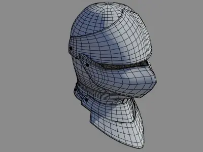 Medieval Helm Free low-poly 3D model