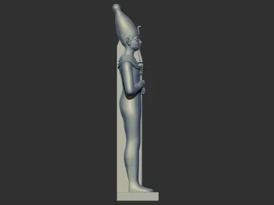 Statue of Egyptian pharaoh 3d printable model 3D print model