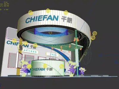 Exhibition - Size - 9X6-3DMAX2009-0024 3D model