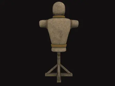 Medieval Training Dummy Low-poly 3D model