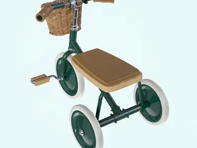 BANWOOD TRIKE Green Child Bike Kid Bicycle  3D model