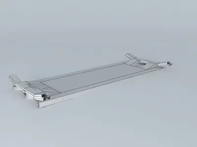 Metro metal shelf Free 3D model