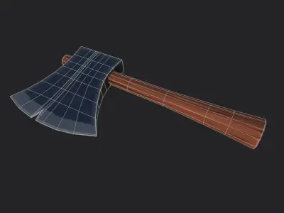 Stylised Ax Low-poly 3D model