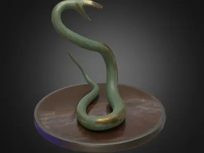 Snake Staue  3D model