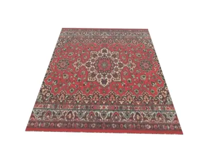 Persian carpet Free low-poly 3D model