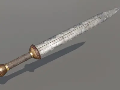 Gladius sword Low-poly 3D model